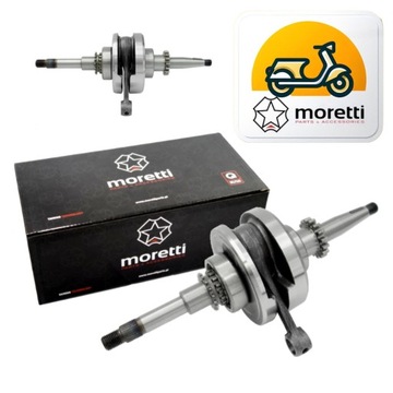 Wał korbowy skuter 4T GY6 139QMB + Łożysko wału korbowego 50 -80cc Moretti