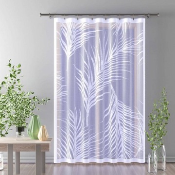 Firanka panel Vice Versa Pióra liście palm 150x250