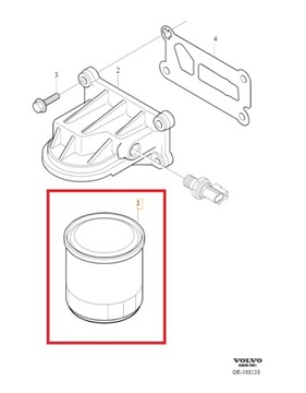 Filtr oleju Volvo C30, S40, V50, S80