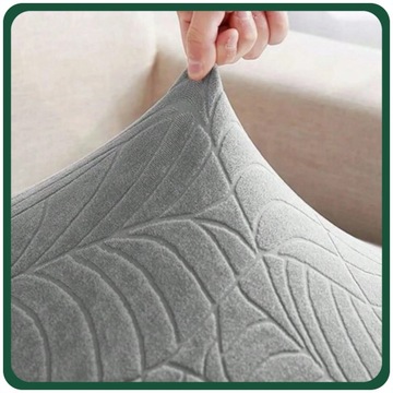 НАБОР ИЗ 4 ШТ. ПОКРЫТИЕ НА СКАНДИНАВСКИЙ СТУЛ, СВЕТЛО-СЕРЫЙ ЖАККАРДОВЫЕ УЗОРЫ