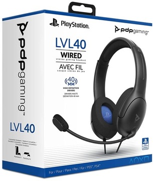 PDP PS4 Słuchawki LVL40 BLACK - SONY - LVL 40