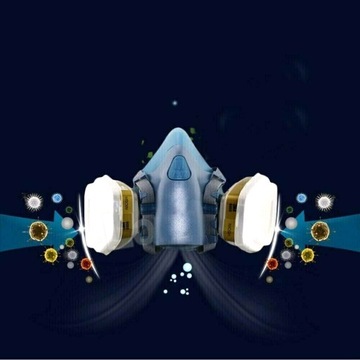 Полумаска Пыленепроницаемая двойная система фильтрации с дыхательным клапаном из ТПЭ