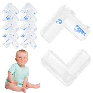 СИЛИКОНОВАЯ ЛЕНТА ЗАЩИТА КРАЯ УГЛОВ МЕБЕЛИ ЗАЩИТНЫЙ КРЫШОК x10