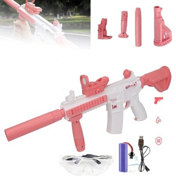 AUTOMATYCZNY ELEKTRYCZNY PISTOLET NA WODĘ STRZELANKA NA ZEWNĄTRZ + BATERIA