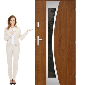 POLSKIE DRZWI ZEWNĘTRZNE INOX SOME 55MM 100