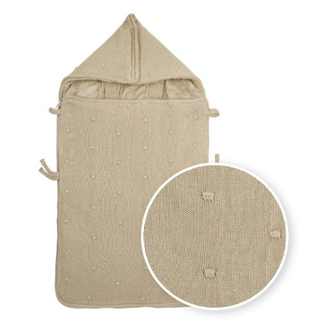 Meyco Baby Mini Knots podkładka pod nóżki - sand - 40x82cm