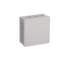 Puszka hermetyczna natynkowa 86x86x40 IP55 popiel