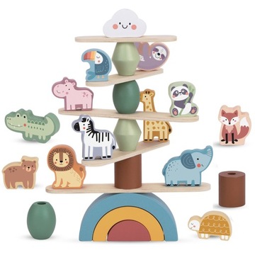 ДЕРЕВЯННАЯ ПАЗЛ-ПАЗЛ ЖИВОТНЫЕ МОНТЕССОРИ ВУПИ ЗЕЛЕНЫЙ