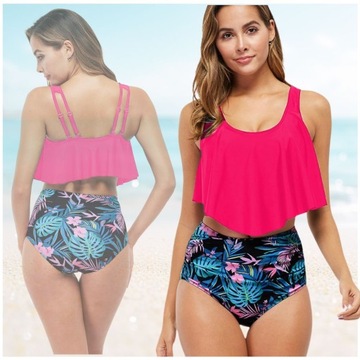 КОМПЛЕКТ БИКИНИ С ВЫСОКОЙ ПОСАДКОЙ XL