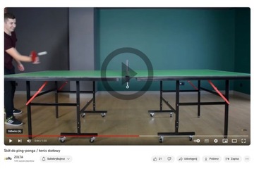 STÓŁ DO PING PONGA TENISA STOŁOWEGO ZIELONY SIATKA PALETKI RAKIETY PIŁKI