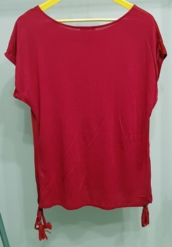 Różowa bluzka bi-material Orsay r. L
