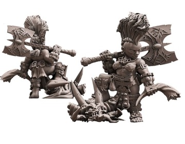Dwarf Female Berserker - Avatars of War