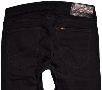 LEE spodnie SKINNY regular BLACK jeans LUKE _ W33 L32