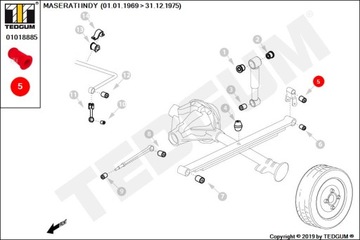 ВТУЛКА ПРУЖИНЫ ЗАДНЕЙ РЕСУРСЫ ПОЛИУРЕТАНОВАЯ ДЛЯ КУЗОВА MASERATI