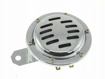 KLAKSON SYGNAL DZWIEKOWY CHROMOWANY GRIL - 6V 12V
