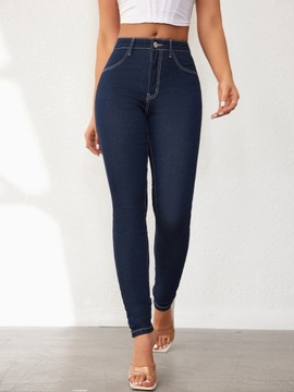 Vintage Nogi Jeansy Damskie Hip-Lift Obcisłe Spodn