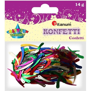 Konfetti kość słoniowa mix kolorów 14g 284857 TITA