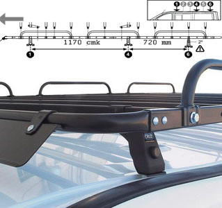 КОРЗИНА ПЛАТФОРМЫ БАГАЖНИКА CITROEN JUMPY L2H1 07-16