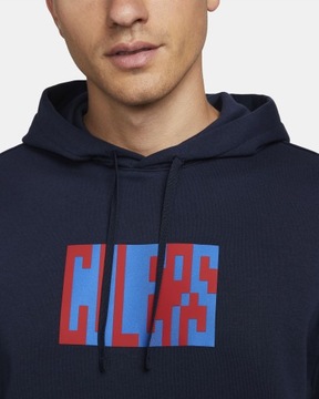 Męska bluza z kapturem Nike FC Barcelona Hoodie M granatowa sportowa