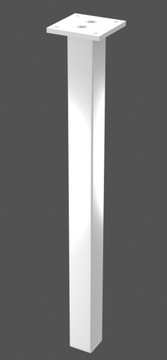 ALUMINIOWA NOGA DO STOŁU STOLIKA H 400 MM BIAŁA