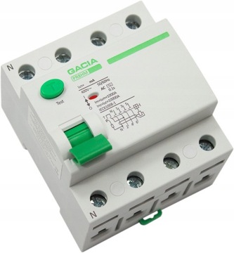 Дифференциальный выключатель цепи 63a 4p 30ma ac gaci