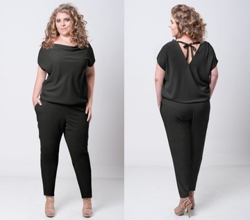 Wyszczuplający ELEGANCKI kombinezon Plus Size NA WESELE (44-54) XXXXL 48