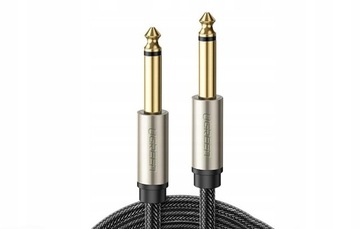 Кабель UGREEN AV128 Jack 6,35 мм — 1 м (серый)