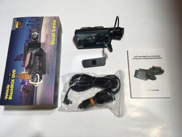 DUAL Rejestrator jazdy kamera Video