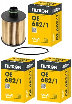 3× FILTR OLEJE FILTRON OE682/1