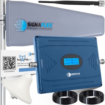 MOCNY WZMACNIACZ 4G LTE 800+1800MHz +AUTO REG MOCY