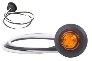 Lampa obrysowa LED do ciężarówki wpuszczana w rurę HOR-109 LD2629 żółta