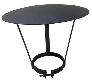 Daszek kominowy czarny, grubość 2mm, fi 180mm POLSKI PRODUCENT ART-METAL