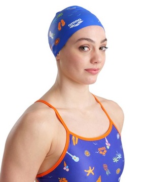 Шапочка для плавания Arena Print 2 BEACH VIBES