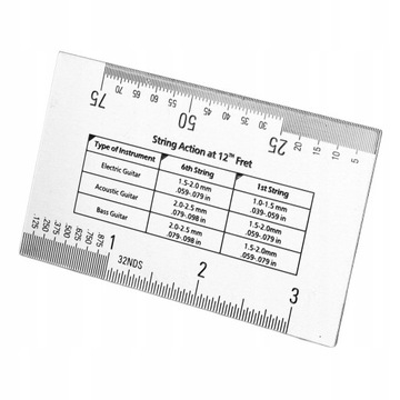 Измеритель действия струны Многофункциональная линейка для измерения высоты WF