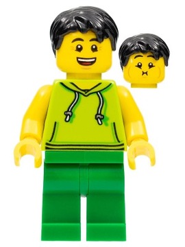 LEGO FIGURKA City - Chłopak w bluzie z kapturem twn351