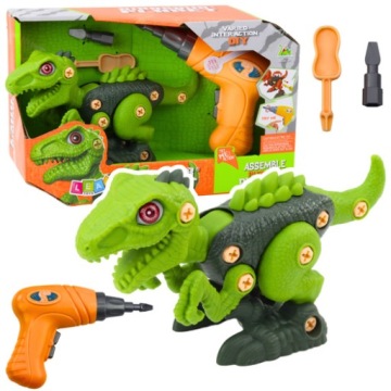 Динозавр для скручування зелений Lean Toys 285x180 мм
