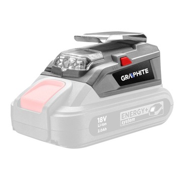 GRAPHITE Adapter USB - latarka LED Energy+