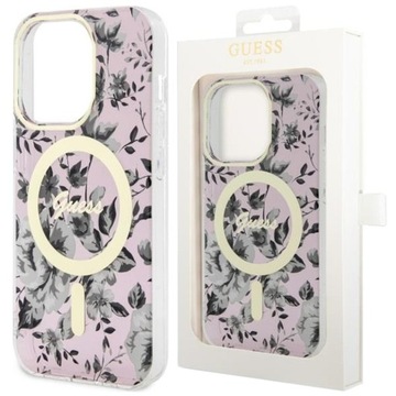 GUESS ETUI CASE OBUDOWA POKROWIEC FUTERAŁ Z MAGSAFE DO IPHONE 11/XR RÓŻOWE