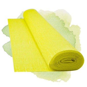 ДЕКОРАТИВНЫЙ КРЕП Папиросная бумага 0,5Х2М ЖЕЛТЫЙ ДЛЯ ШКОЛЫ