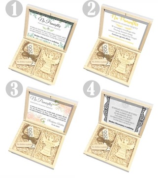 Белая деревянная шкатулка, подарок для причастия, подарок для причастия с гравировкой