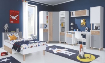 Настольная система ARO 9 белый артизан серый