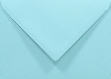 Koperty ozdobne gładkie C6 błękitne Rainbow R82 5szt.