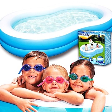 BASEN DMUCHANY OGRODOWY BESTWAY DUŻY 262 x 157 x 46 DLA CHŁOPCA DZIEWCZYNKI