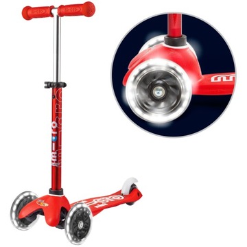СКУТЕР MINI MICRO DELUXE RED LED