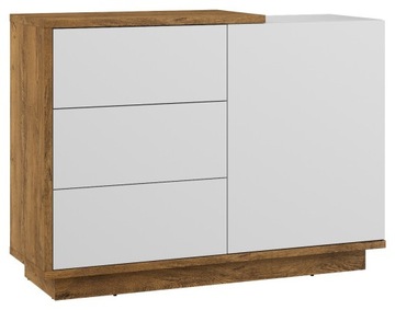 meble BRITA 04 komoda 1D3S dąb burgundzki