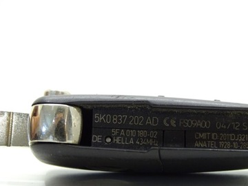 KLÍČEK OVLÁDAČ VW GOLF VI SCIROCCO III 5K0837202AD