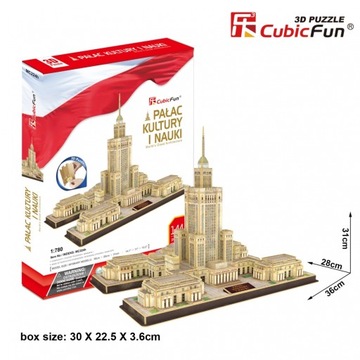Пазл CubicFun 3D 144 шт. ДВОРЕЦ КУЛЬТУРЫ И НАУКИ