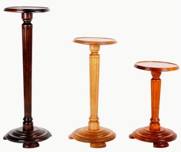 Piękny drewniany solidny kwietnik ELEGANCKI 50 cm
