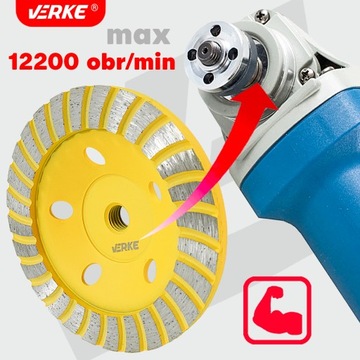 АЛМАЗНЫЙ ШЛИФОВАЛЬНЫЙ ДИСК ПО БЕТОНУ ДЛЯ УГЛОВОЙ ШЛИФОВАЛЬНОЙ МАШИНЫ 125 ММ