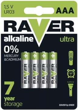 MAS24 BATERIE ULTRA ALKALINE RAVER LR03 AAA 1,5V